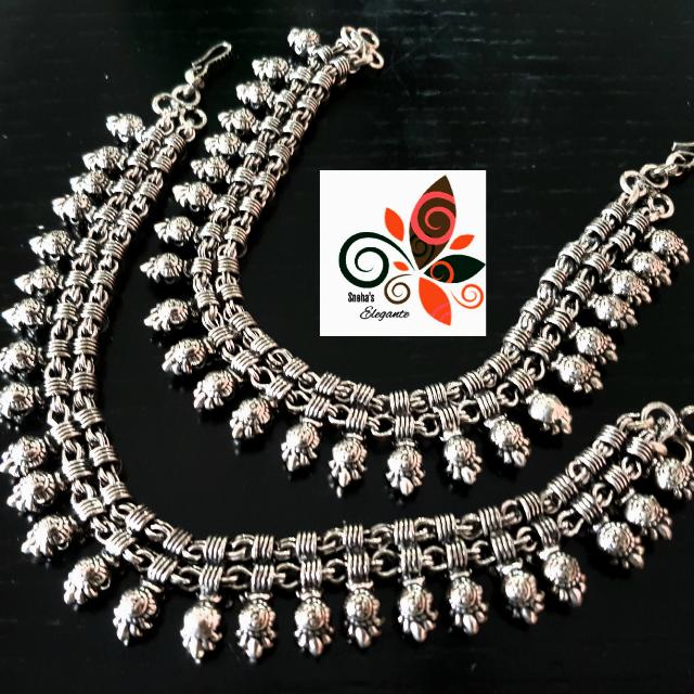 German silver anklet hotsell