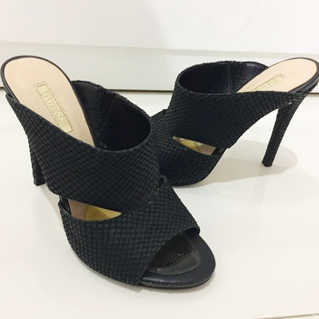 Guess Black High Heels, Fesyen Wanita 