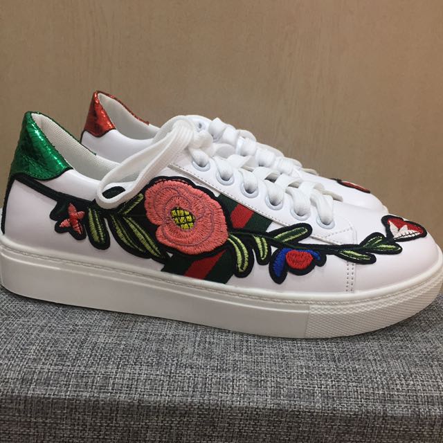 gucci sneakers with roses