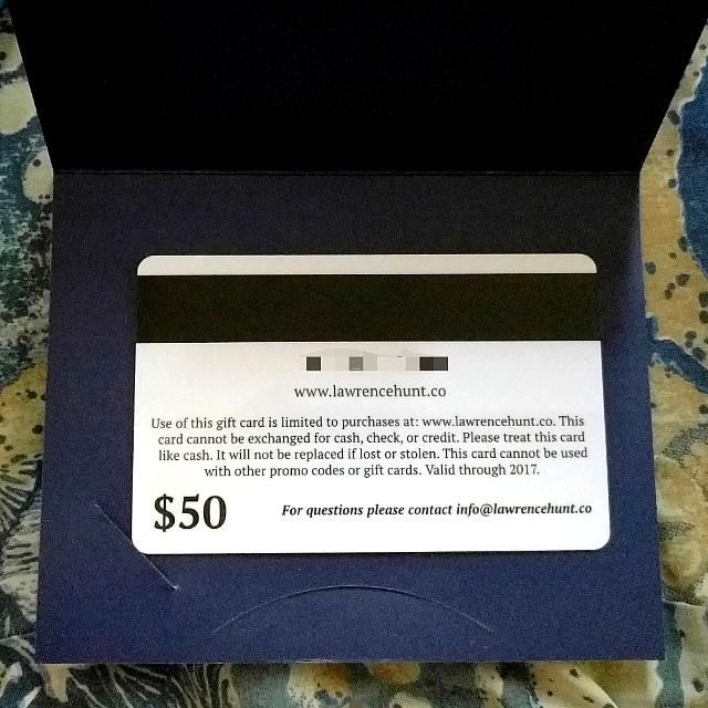 Lawrence Hunt USD $50 Gift Card, Men's Fashion, Bottoms ...