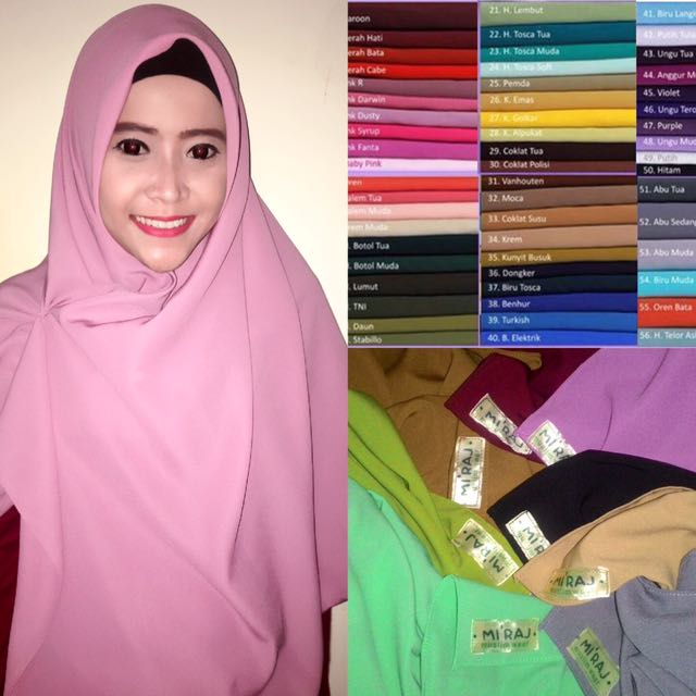 Hijab Motif Warna Kunyit