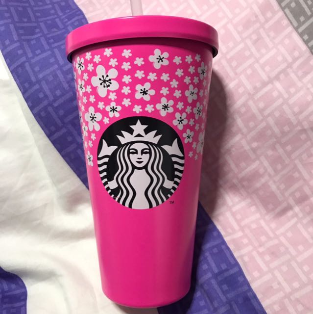 Starbucks Pink Tumbler, Everything Else on Carousell