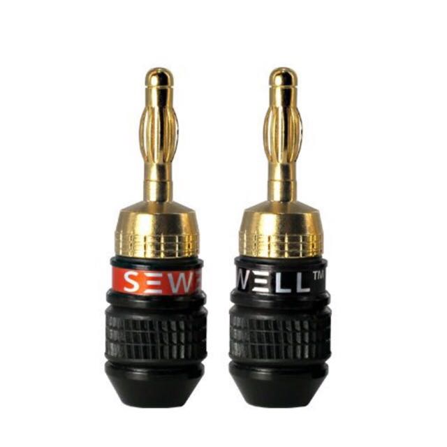 Banana plugs by Sewell Direct Deadbolt, Audio, Other Audio Equipment on