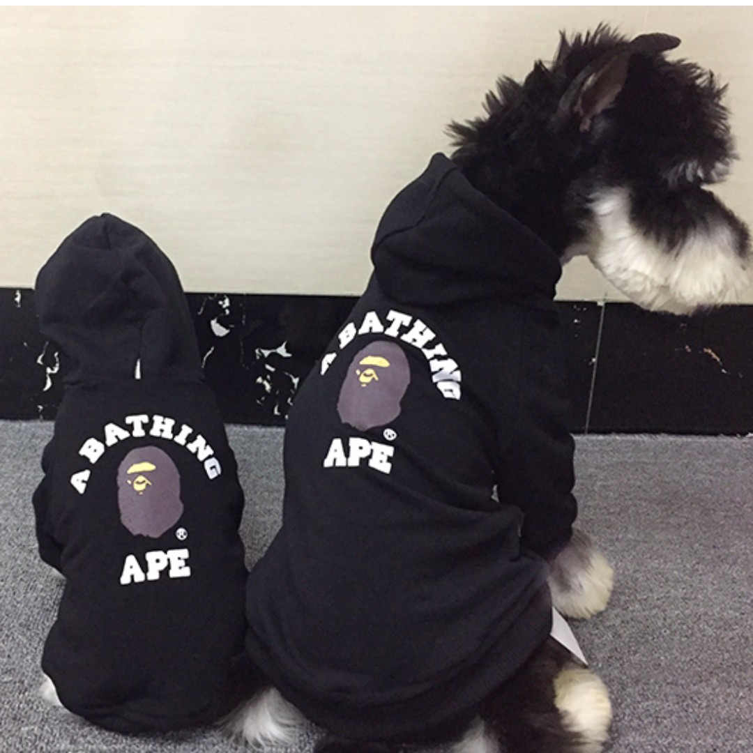 bape dog hoodie