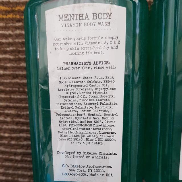 C.O Bigelow Mentha Body Wash & Lotion, Beauty & Personal Care, Bath
