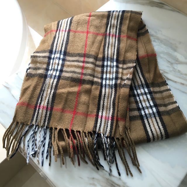 Fake Burberry Scarf, Women's Fashion, Accessories on Carousell