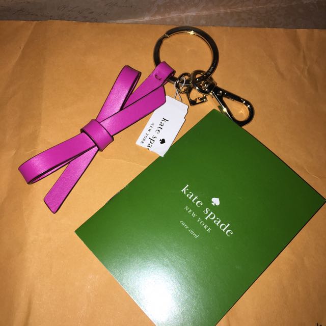Kate spade 2024 bow keychain
