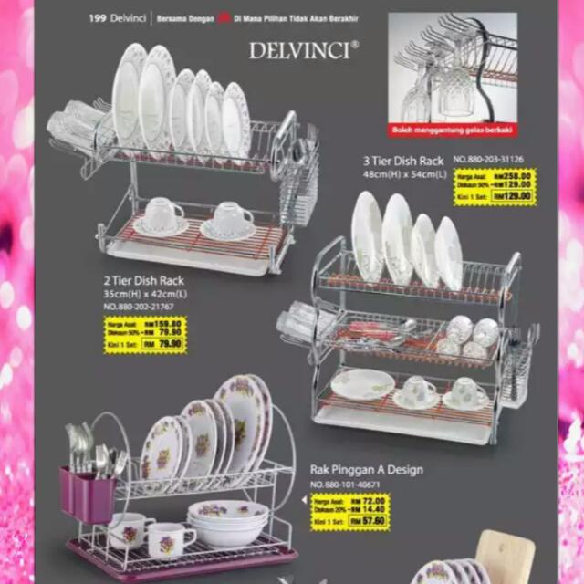 Rak Pinggan Tahan Karat - Deco Desain Rumah