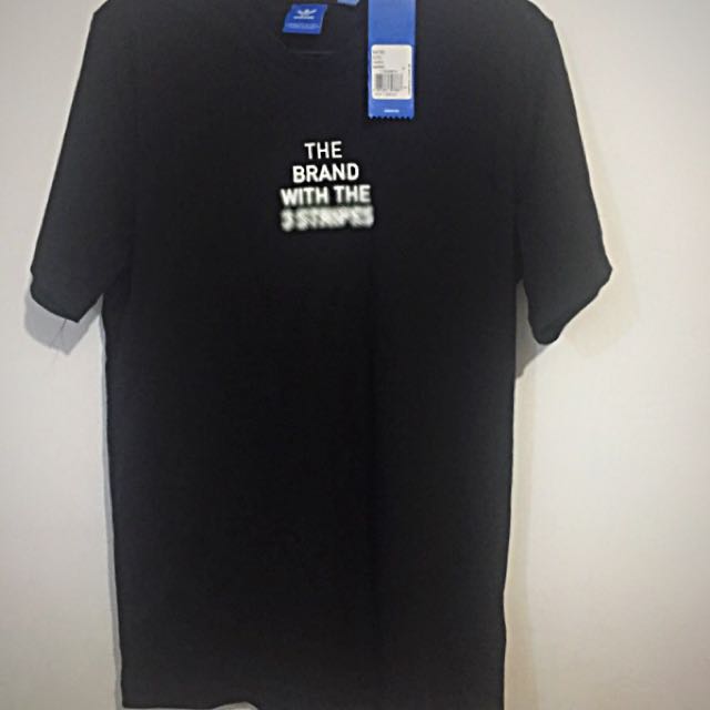 the brand with the 3 stripes t shirt