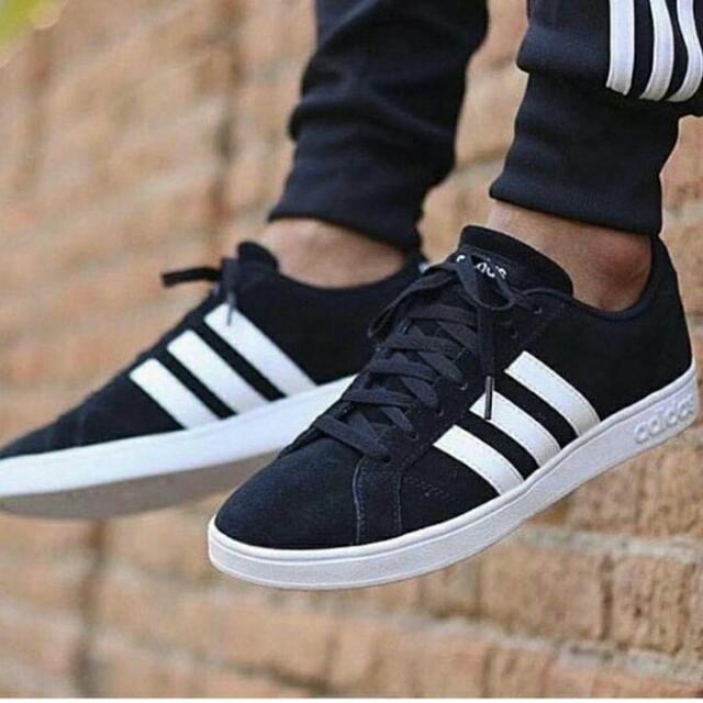 adidas neo baseline black white