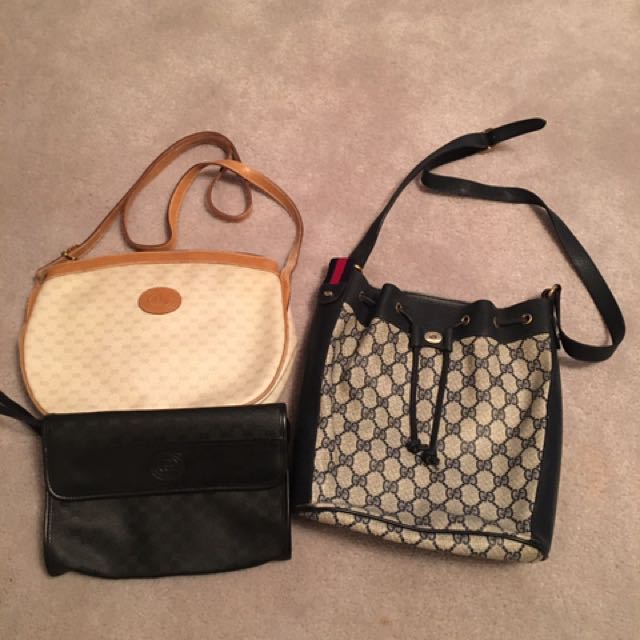 Authentic Vintage Gucci Bags Lot Of Three Women S Fashion Authentic Vintage Gucci Bags Lot Of Three Women S Fashion Wallets On Carou
