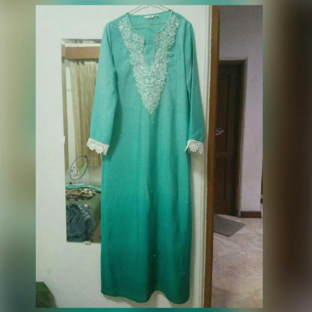  Gamis Hijau Tosca  Nusagates