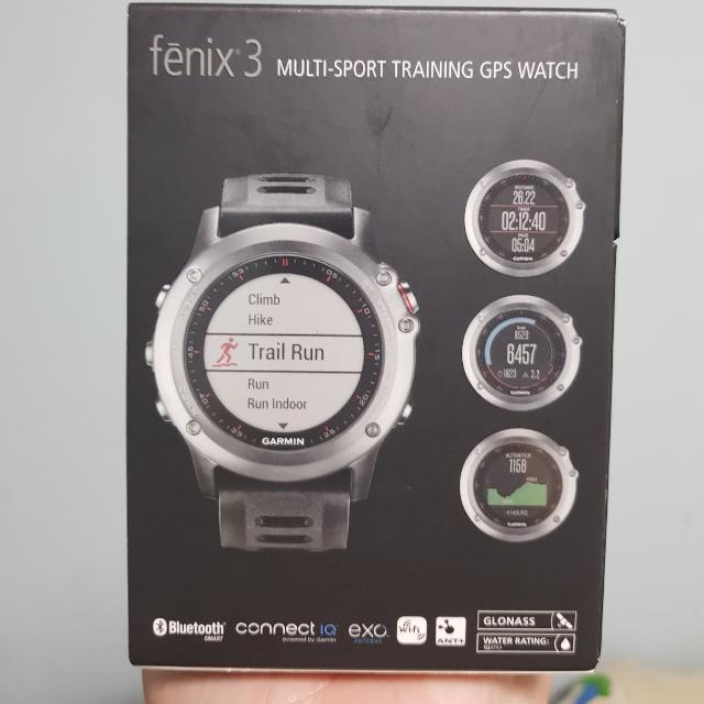 Garmin fenix 3 Multisport Training GPS Watch Mobile Phones Gadgets Wearables Smart Watches on Carousell