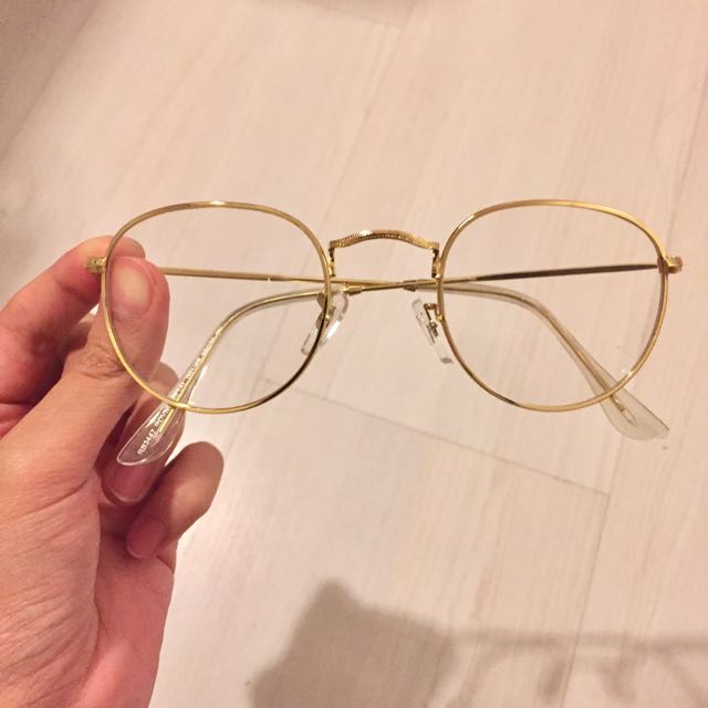 gold rimmed glasses
