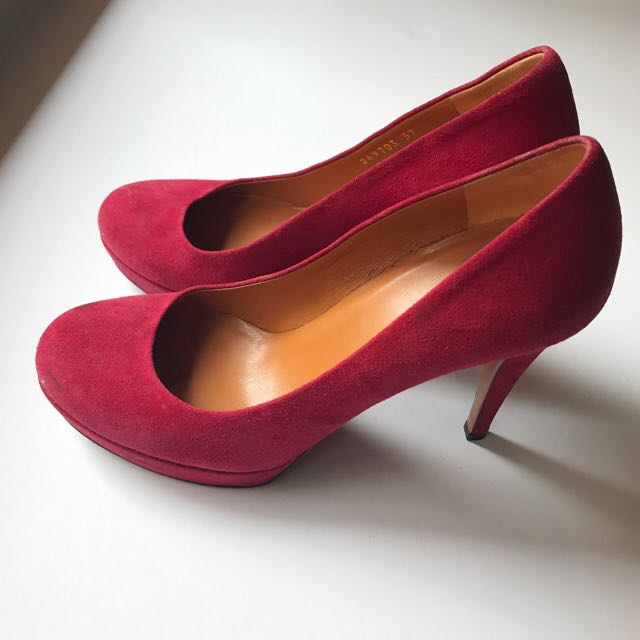 Gucci suede heels new arrivals