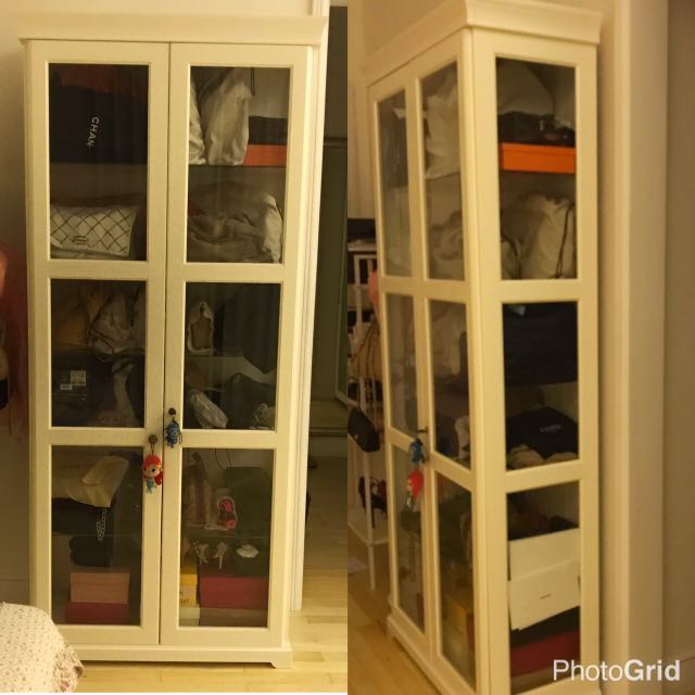 Like New Lemari Kaca Ikea Perabotan Rumah Di Carousell