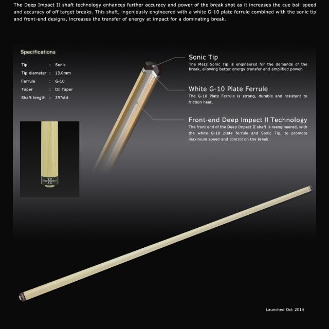 Mezz Cue Shaft - Deep Impact II, Sports Equipment, Sports