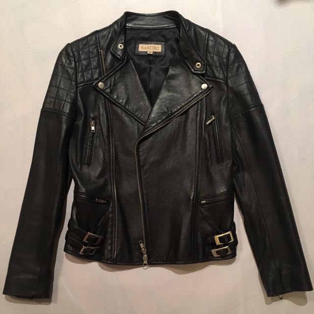 Narcibo Biker Leather Jacket Women S Fashion Tops On Narcibo Biker Leather Jacket Women S