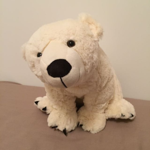 seaworld polar bear stuffed animal