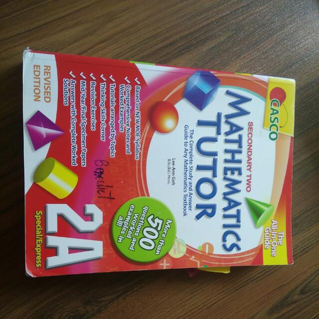 Secondary Two Mathematics Tutor 2a By Casco Books Stationery