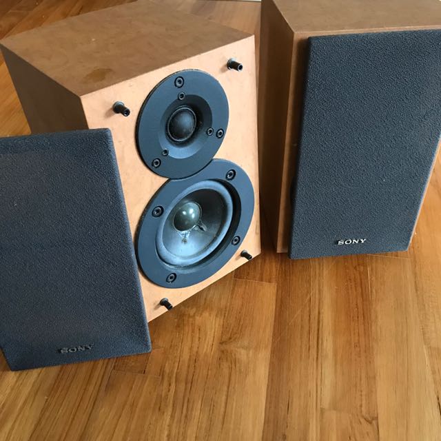 Sony deals wooden speakers