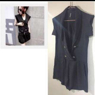 Black Chiffon Jumpsuit