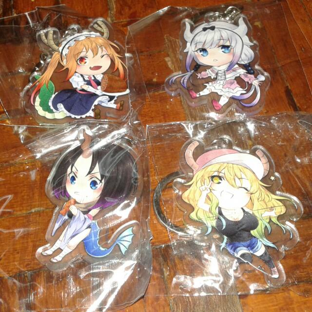 Anime keychains (miss kobayashi dragon maid), Hobbies & Toys