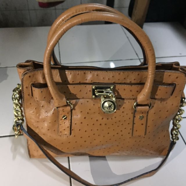 mk ostrich bag
