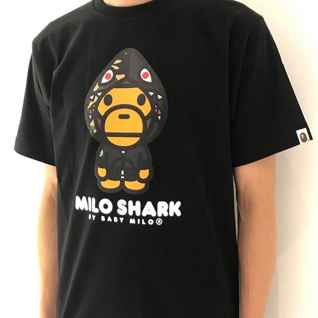 bape milo shark tee