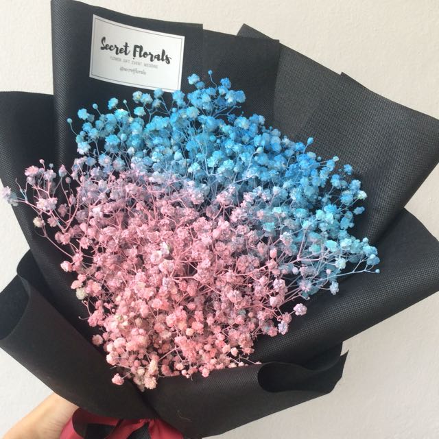 Baby’s breath pink and blue