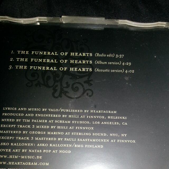 Cd Sgl Him Funeral Of Hearts Music Media Cd S Dvd S Other