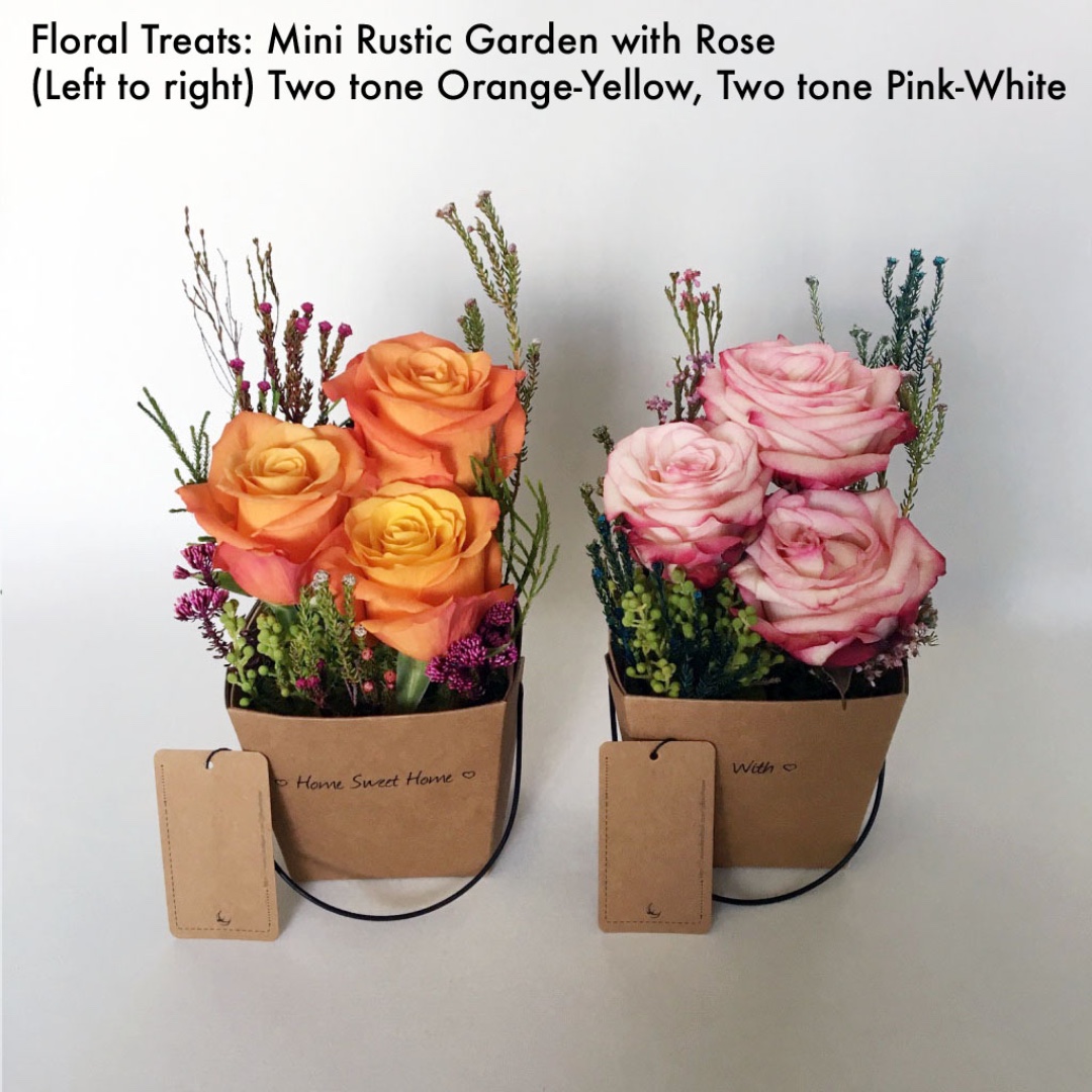 Floral Treats Mini Rustic Garden With Rose Design Craft Handmade Craft On Carousell