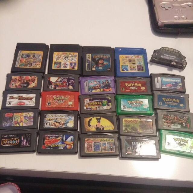 Gameboy Advance Sp & Cartridges, Video Gaming, Video Game Consoles