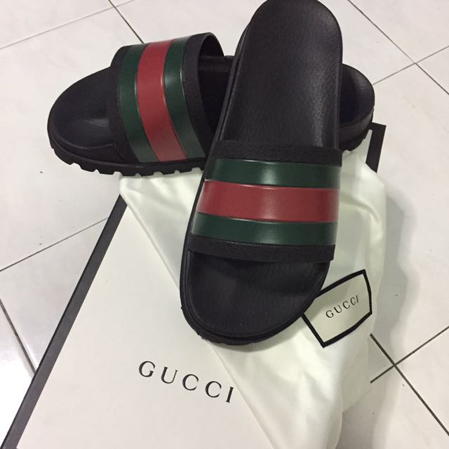 gucci slides, Men's Fashion, Footwear, Sneakers on Carousell