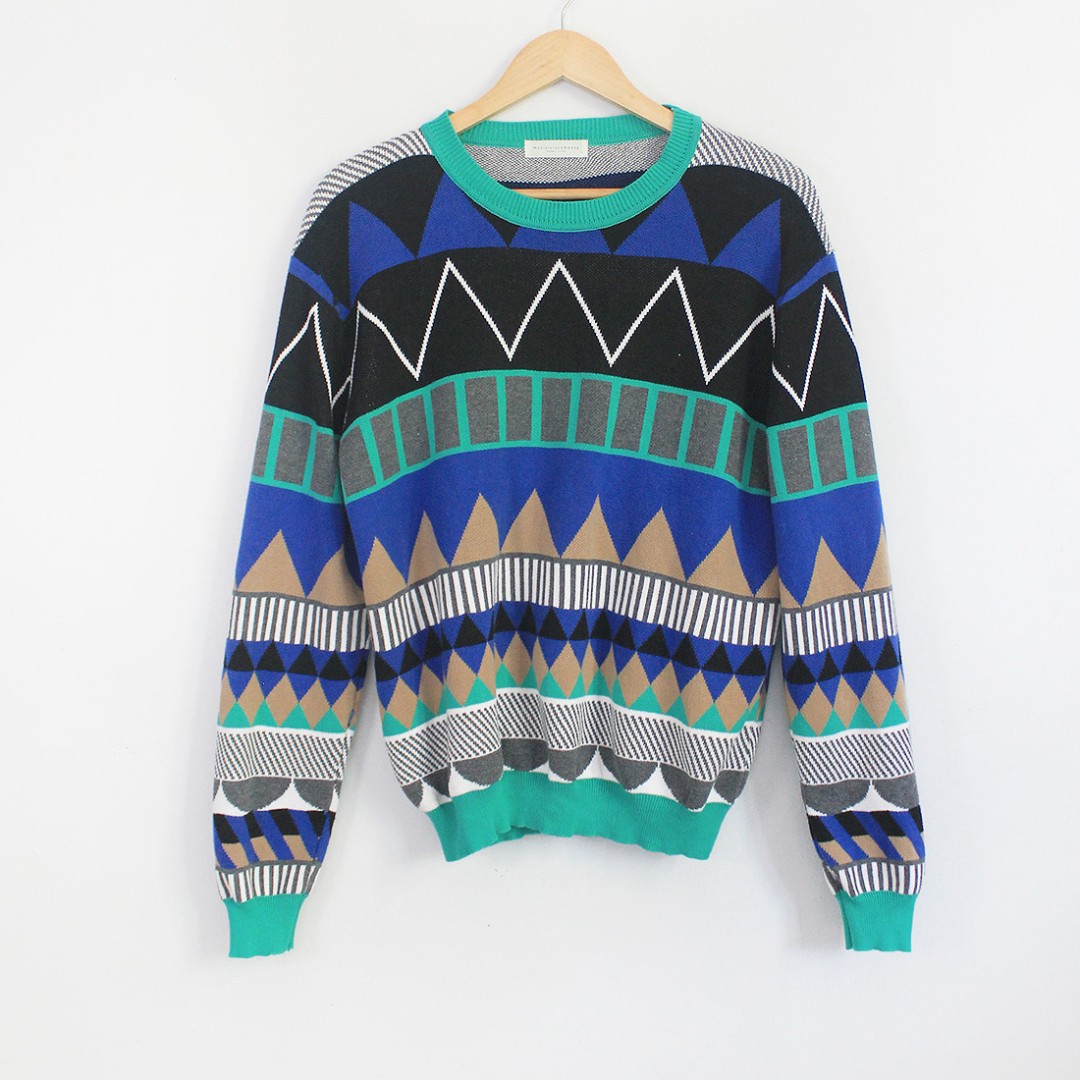aztec print sweater