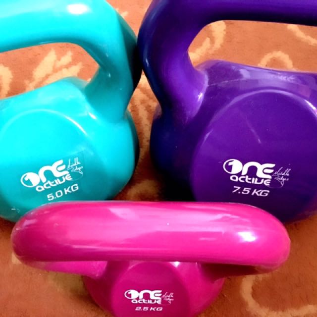 Michelle Bridges Kettlebell Set Sports Gym Fitness on Carousell