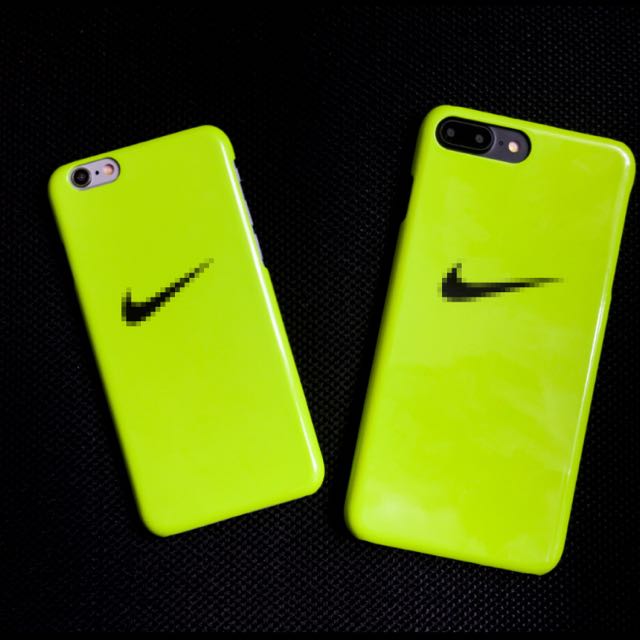 PO Iphone 7/7 Plus Nike Glossy Lime Green Silicon Case, Mobile Phones \u0026  Tablets, Mobile \u0026 Tablet Accessories on Carousell