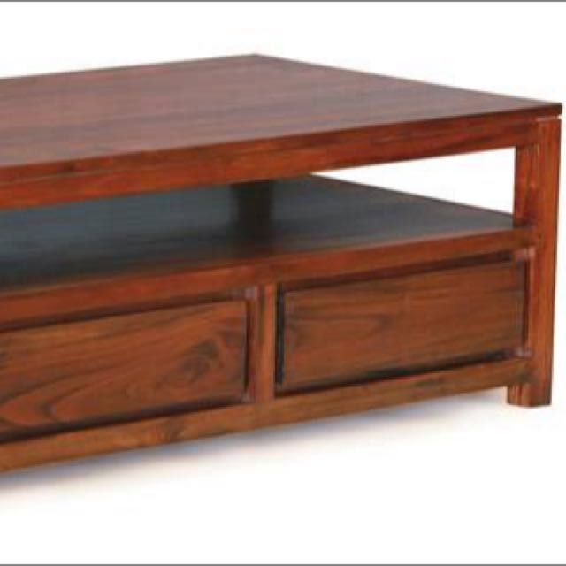 Teak Coffee Table With 4 Drawers Teakco Com Free Delivery In
