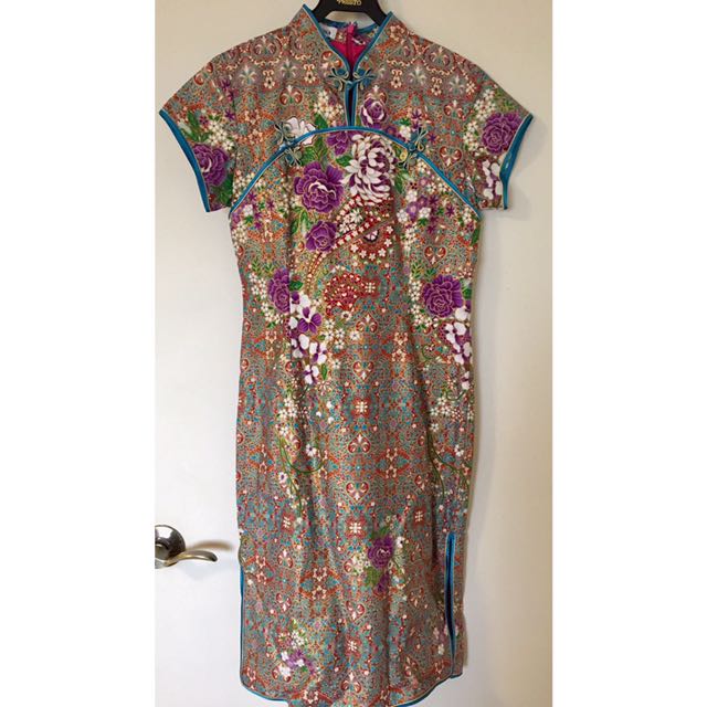 Thai Batik Cheongsam Womens Fashion Muslimah Fashion Dresses On Carousell 