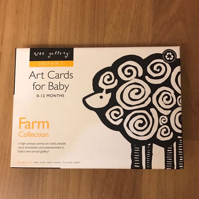 Wee Gallery Farm Collection Art Cards For Babies 0 12 Months Hobbies Toys Toys Games On Carousell