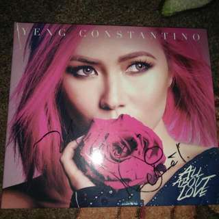 Signed Copy of Yeng Constantino's Album "All About Love"