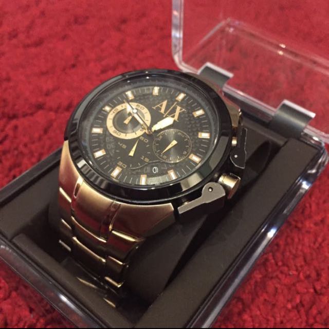 ax gold watch mens