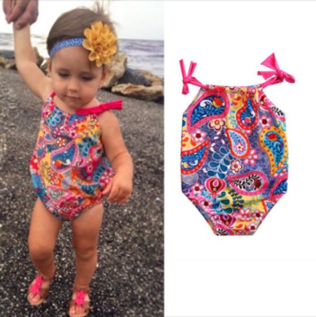 spaghetti romper baby