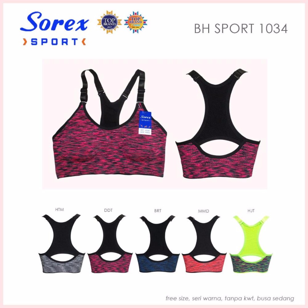 BH Olahraga Senam Yoga Model Serat Kayu Sorex 1034., Olah Raga, Baju  Olahraga di Carousell