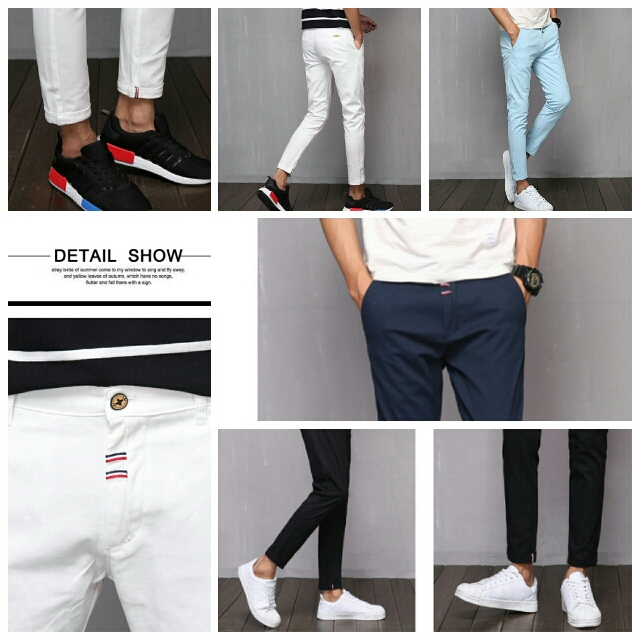 Men's ankle length new arrivals skinny trousers