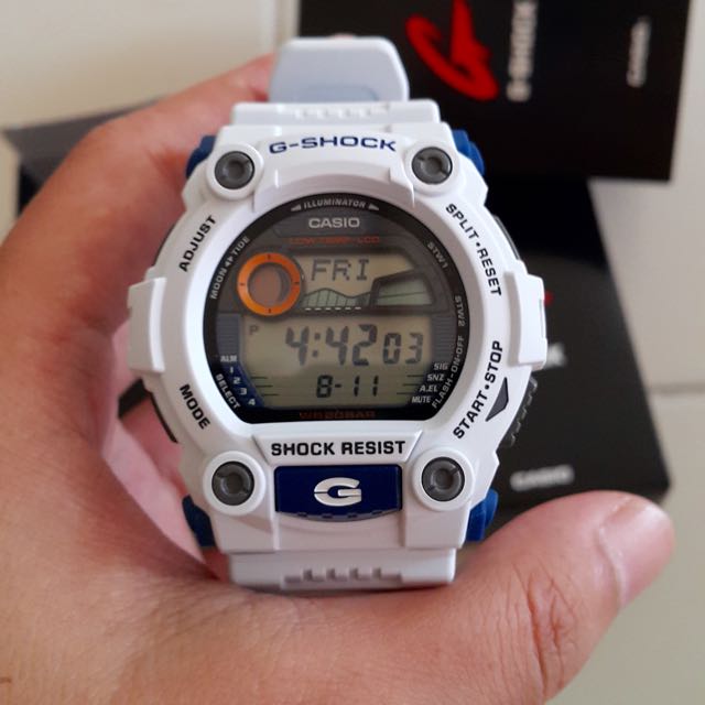 G shock mat moto putih hot sale