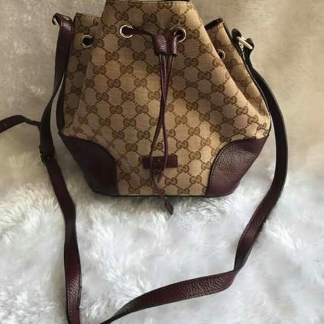 GUCCI Bucket, Women's Fashion, Bags & Wallets, Cross-body Bags on Carousell