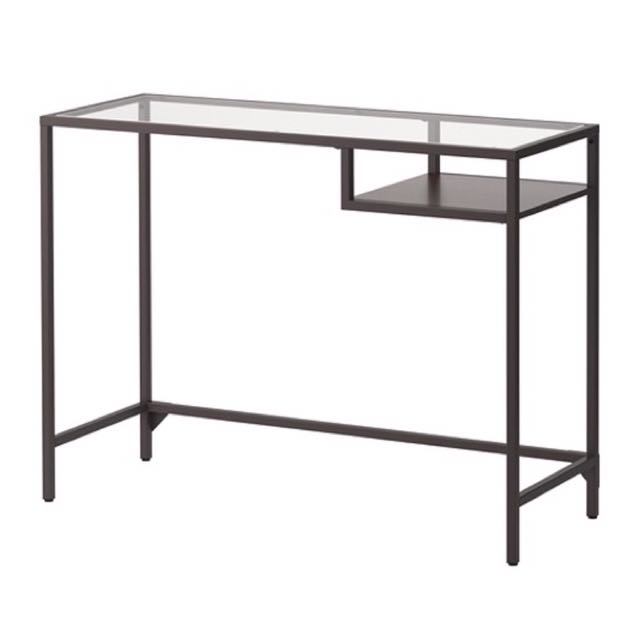 Ikea Tempered Glass Study Table Furniture Home Living