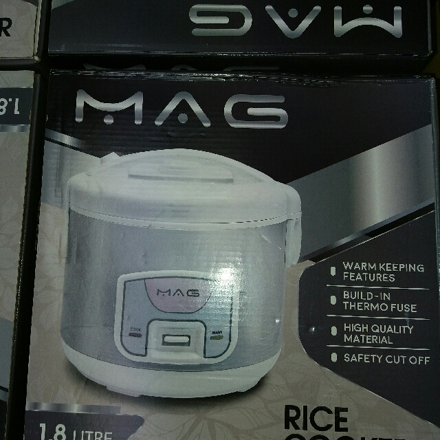 MAG 1.8L Rice Cooker, TV & Home Appliances, Kitchen Appliances, Cookers ...