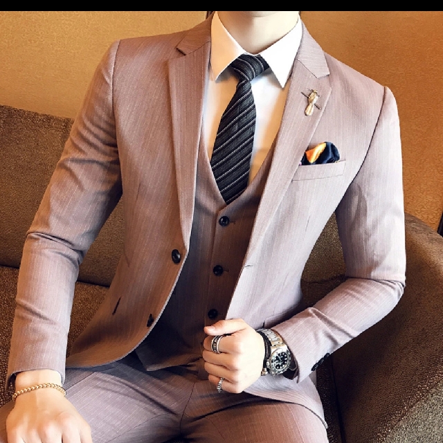 Men British Style 3pc Suit Quality Men S Fashion Clothes On